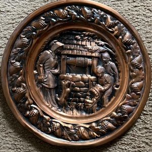 Vintage copper wall hanging